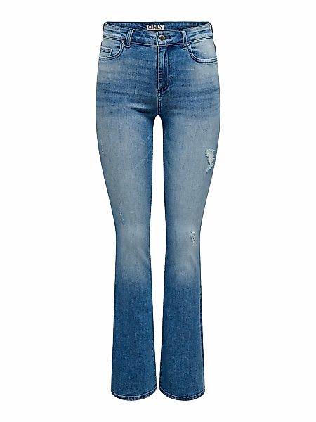 ONLY Bootcut-Jeans "ONLBLUSH MID FLARED DEST ANA671", mit Destroyed Effekt günstig online kaufen