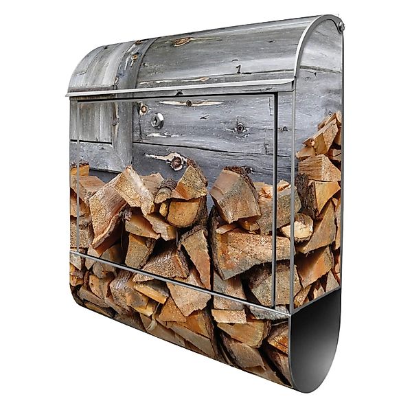 Banjado Design Briefkasten Silber Pulverbeschichtet 39x47x14cm 2 Schlüssel günstig online kaufen