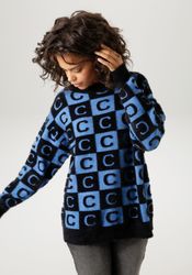 Aniston CASUAL Strickpullover mit extravaganten 2-farbigen günstig online kaufen