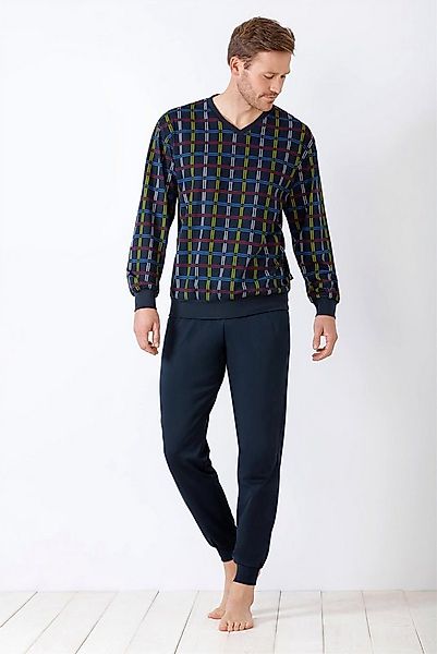 Hajo Schlafanzug Herren Schlafanzug mit Bündchen Klima Komfort® DAS ORIGINA günstig online kaufen