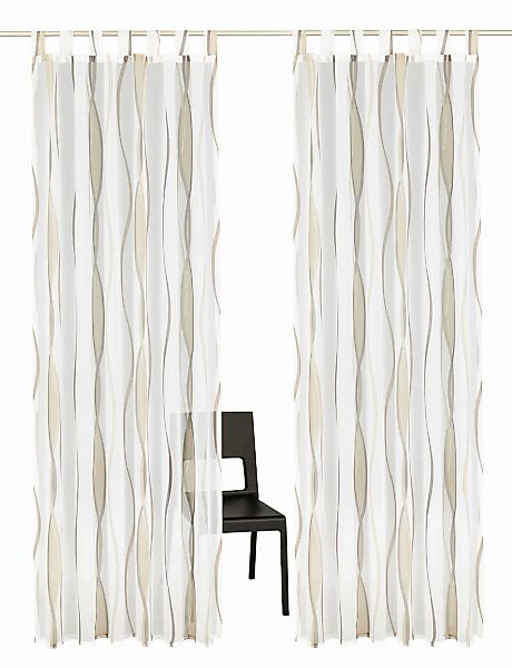 OTTO home Gardine "DIMONA" Schlaufen 2 Stk. tlg. 2-er Set, Voile, Polyester günstig online kaufen