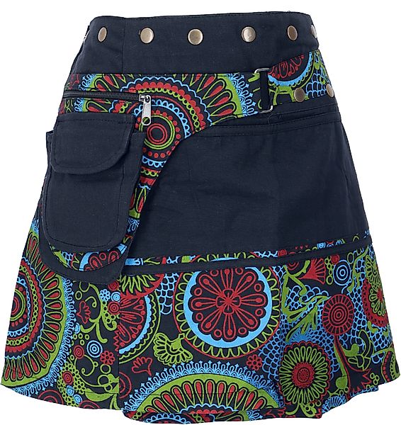Guru-Shop Minirock Wickelrock, kurzer Rock, Cacheur, günstig online kaufen