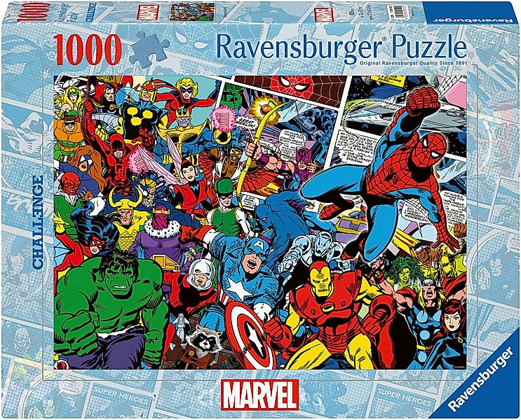 Ravensburger Puzzle Challenge, Marvel Avengers, 1000 Puzzleteile, Made in G günstig online kaufen