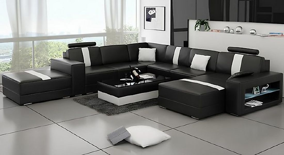 Xlmoebel Ecksofa Ledercouch Eckcouch Modernes Designer-Sofa Sitzgarnitur Wo günstig online kaufen