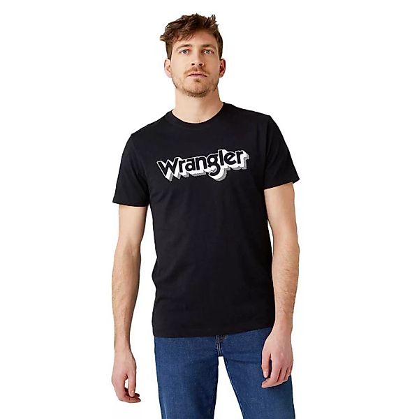 Wrangler Logo Kurzärmeliges T-shirt S Black günstig online kaufen