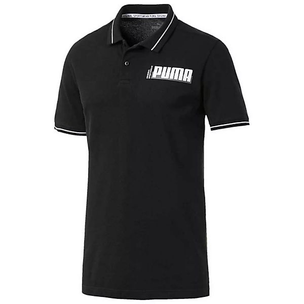 Puma Athletics Kurzarm-poloshirt S Black / Black günstig online kaufen