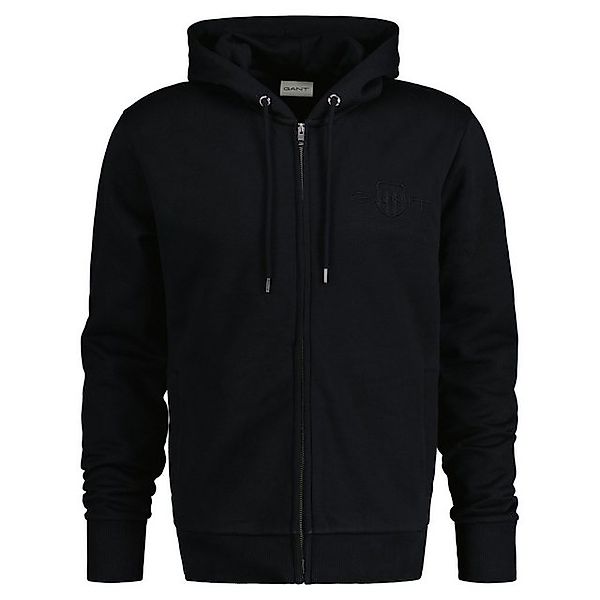 Gant Sweatshirt Herren Sweatjacke mit Kapuze - REGULAR TONAL günstig online kaufen