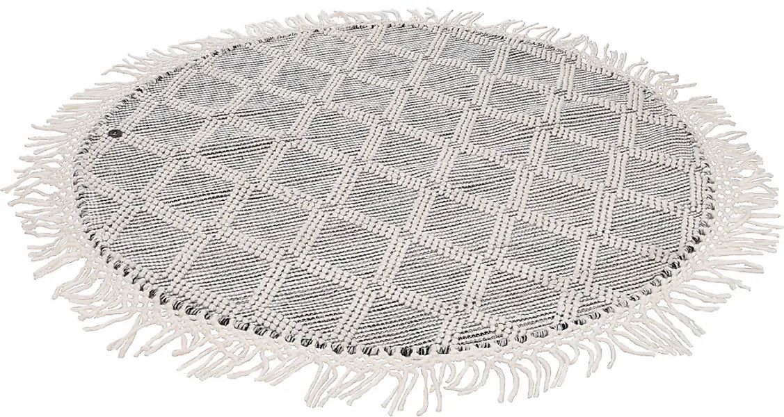 TOM TAILOR HOME Teppich »Colored Macrame«, rund, 10 mm Höhe, Handweb Teppic günstig online kaufen