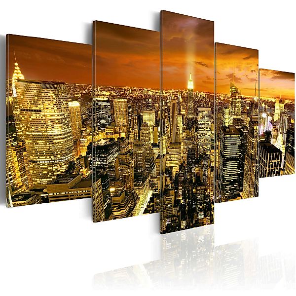 Wandbild - New York: amber günstig online kaufen