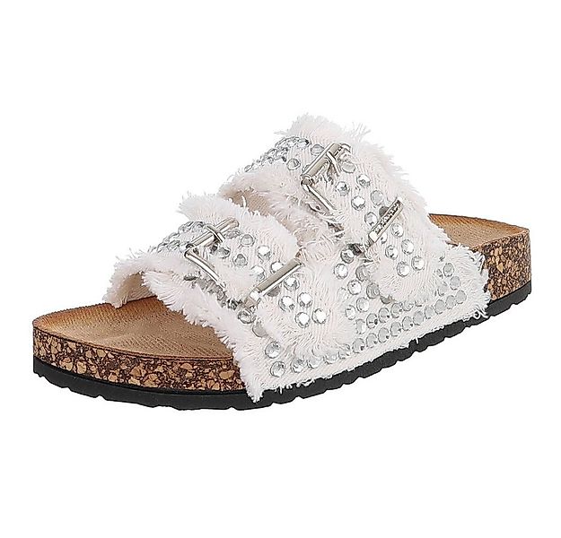 Ital-Design Bequeme Sandalen mit Schnallen und Glitzerdetails für Damen Pan günstig online kaufen