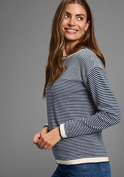 Laura Scott Rundhalspullover aus Perlstrick mit günstig online kaufen