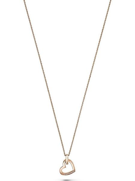 JETTE Silberkette JETTE Damen-Kette 8 Zirkonia Herz, TWISTED HEART günstig online kaufen