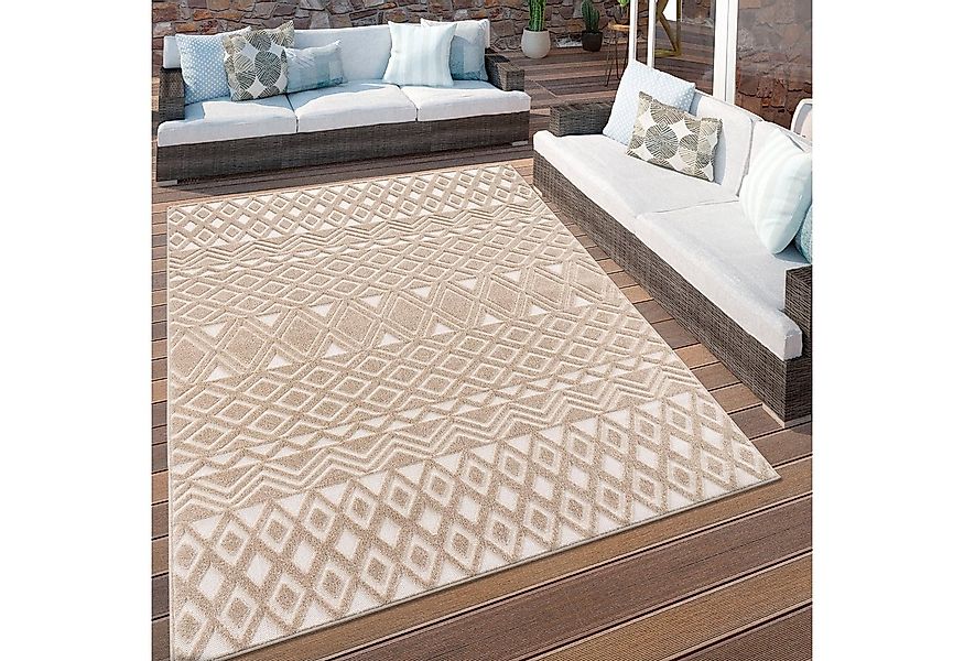 Paco Home Läufer Stilo 867, rechteckig, Höhe: 10 mm, Hoch-Tief Effekt, Raut günstig online kaufen