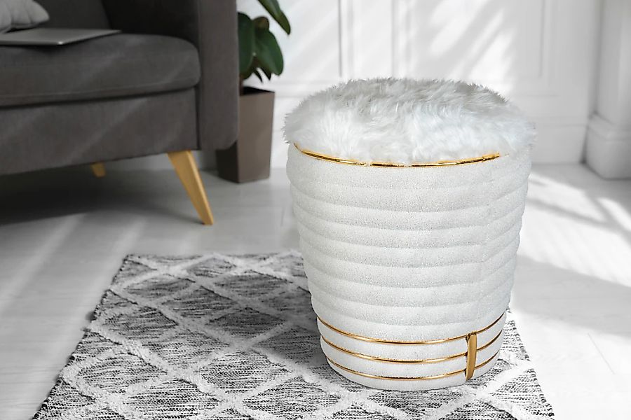 Kayoom Sitzhocker "Hocker Doric, trendiger Look, ästhetische Farbgebung, sc günstig online kaufen