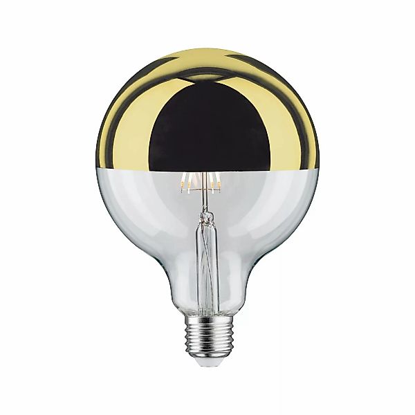 LED-Lampe E27 G125 827 6,5W Kopfspiegel gold günstig online kaufen