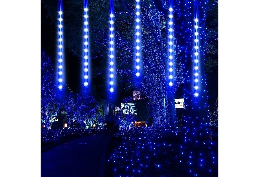 MUPOO LED-Lichtervorhang LED Meteorschauer-Lichterkette 30cm/50cm LED Licht günstig online kaufen