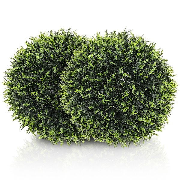 HOMCOM Kunstpflanze 2er-Set Kunststoff  45L x 45B x 45H cm günstig online kaufen