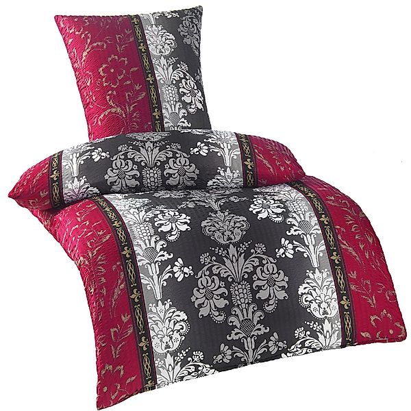 KH-Haushaltshandel Bettwäsche Seersucker Bettwäsche 135x200 +80x80cm, günstig online kaufen