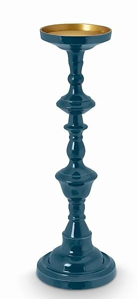 PIP STUDIO Kerzenleuchter Kerzenhalter Dark Blue Metal groß 46 cm (blau) günstig online kaufen