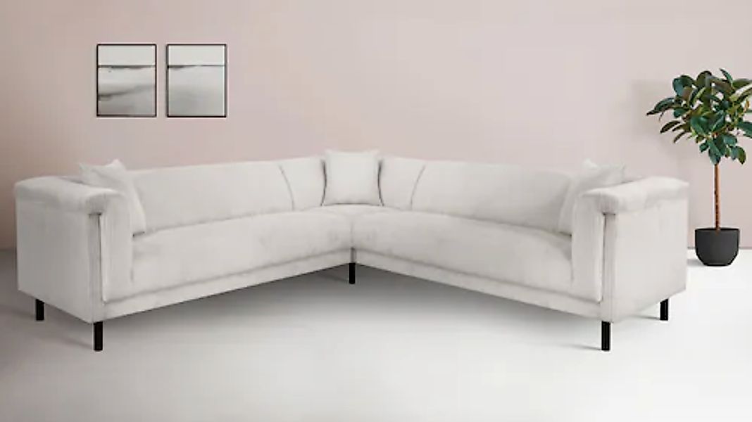 Home affaire Ecksofa »AGNIA L-Form B/T/H: 244/244/71 cm« incl. Zierkissen, günstig online kaufen
