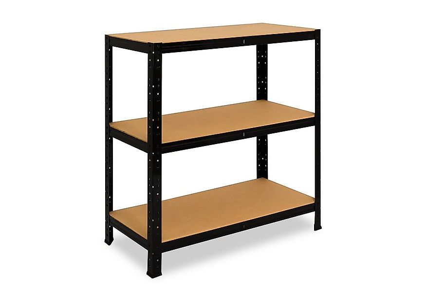 shelfplaza Schwerlastregal BLACK, 100x100x60cm schwarz, 3 Böden, Wohnraumre günstig online kaufen