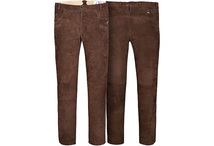 German Wear Trachtenlederhose GW850 Lange Trachten Lederhose Hosen aus Zieg günstig online kaufen