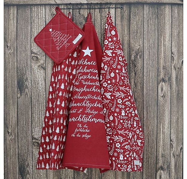 Krasilnikoff Geschirrtuch Geschirrtuch Christmas Forest Baumwolle 50x70cm L günstig online kaufen
