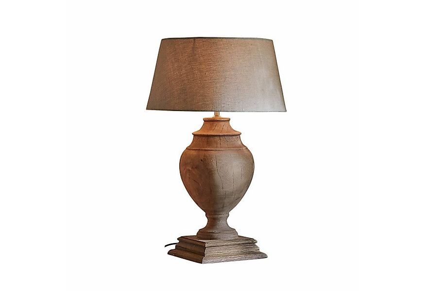 Mirabeau Tischleuchte Tischlampe Sauverny braun/leinen günstig online kaufen