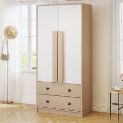 Flieks Kleiderschrank Doppeltür-Design Kleiderschrank 70x40x170cm mit günstig online kaufen