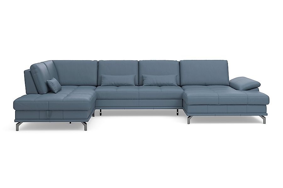 PLACES OF STYLE Wohnlandschaft »Costello U-Form, B: 363 cm mit Sitztiefen-, günstig online kaufen