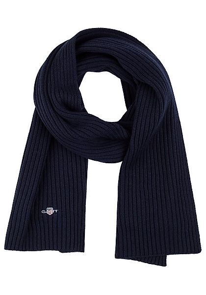 Gant Strickschal COTTON BLEND LOGO günstig online kaufen