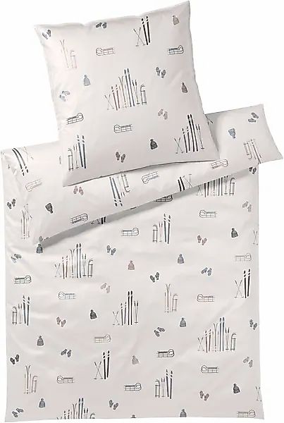 Elegante Bettwäsche »Winterzauber« 2 Stk. tlg. angenehmes Hautgefühl günstig online kaufen