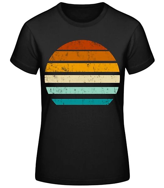 Retro Sonnenuntergang · Frauen Basic T-Shirt günstig online kaufen