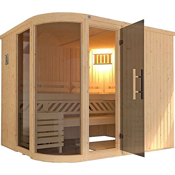 Weka Designsauna Sara 2 Sparset 9,0 kW BioS günstig online kaufen