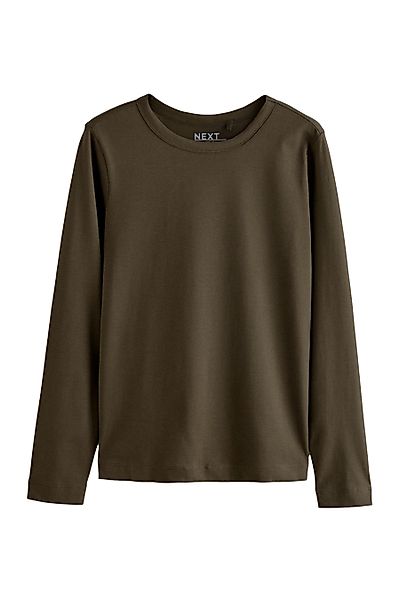 Next Langarmshirt Langarm-Rundhalsoberteil aus 100 % Baumwolle günstig online kaufen