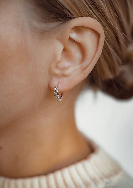 Hey Happiness Paar Creolen Silber Kristalle günstig online kaufen