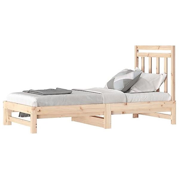 vidaXL Bett Tagesbett Ausziehbar 2x(90x190) cm Massivholz Kiefer günstig online kaufen