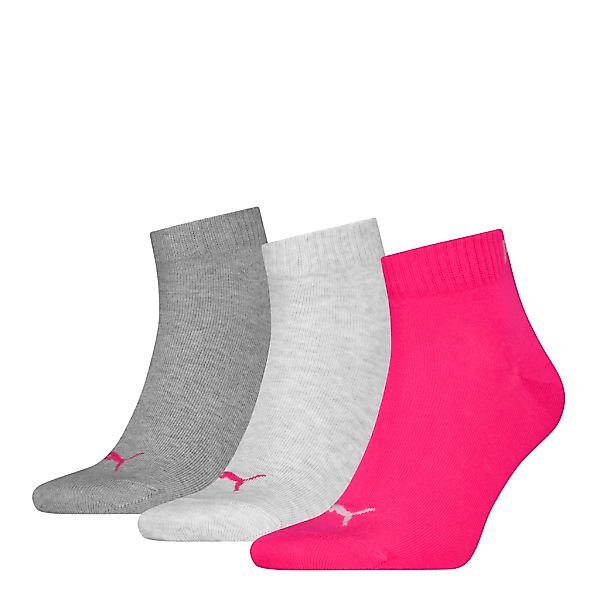 PUMA Kurzsocken "PUMA UNISEX QUARTER PLAIN 3P" 3 Paar, 3 Paar tlg. mit klei günstig online kaufen