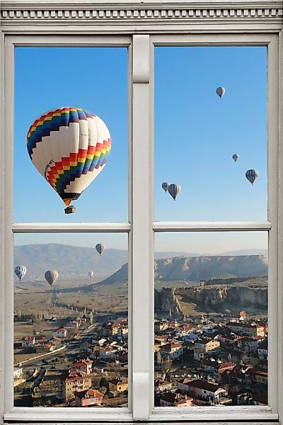 queence Wandsticker "Heißluftballons", Wandsticker, Wandbild, selbstklebend günstig online kaufen