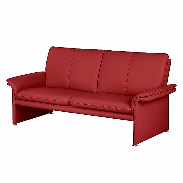 home24 Modoform Sofa Capri 2,5-Sitzer Rot Echtleder 196x90x88 cm (BxHxT) Mo günstig online kaufen