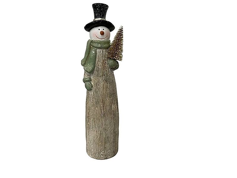 Trend Line Weihnachtsfigur TrendLine Dekofigur Keramik Schneemann 35 x 8 cm günstig online kaufen