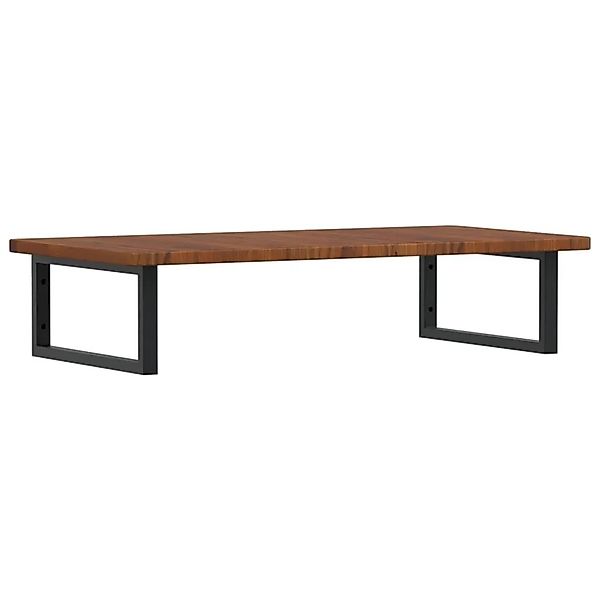 vidaXL Waschtischplatte mit Halterung Stahl und Massivholz Eiche 3302405 günstig online kaufen