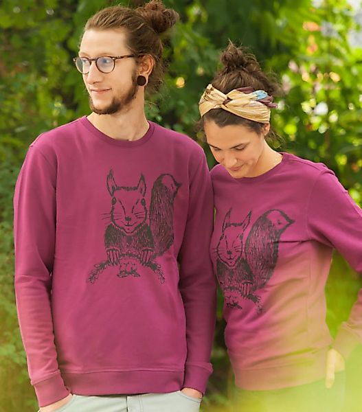 Päfjes - Ella Eichhorn / Squirrel - Unisex Sweater - Lila günstig online kaufen