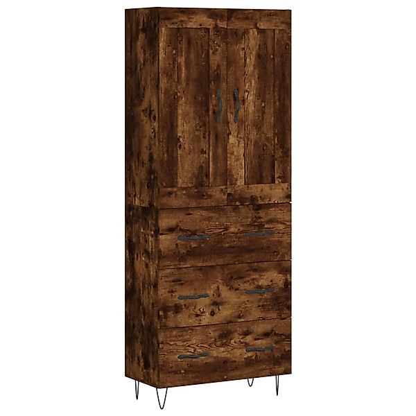 vidaXL Highboard Räuchereiche 69,5x34x180 cm Holzwerkstoff 3199782 günstig online kaufen