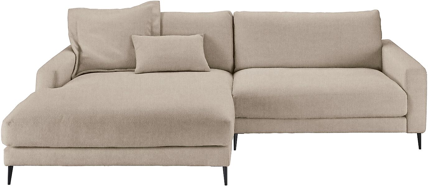 Home affaire Ecksofa »Downtown, B/T/H: 272/190/84 cm L-Form« weicher Sitzko günstig online kaufen