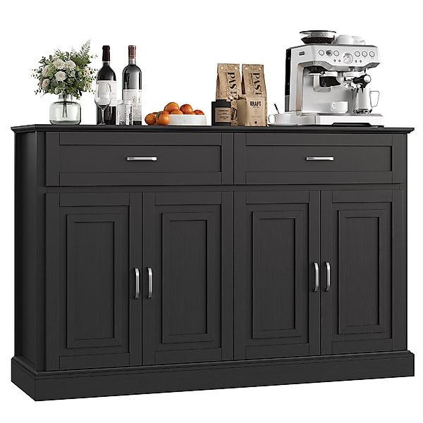 Homfa Sideboard Breite 140cm Küchenschrank Buffetschrank, günstig online kaufen