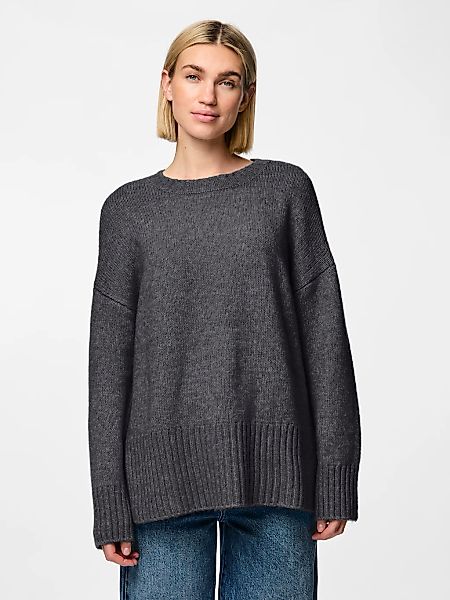 pieces Rundhalspullover PCNANCY LS LOOSE O-NECK günstig online kaufen
