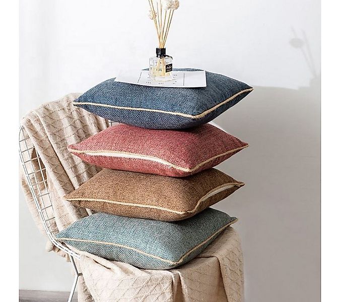 Interior by Hakito Dekokissen 2er Set Kissenbezug inklusive Füllkissen Kiss günstig online kaufen