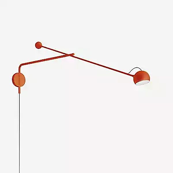 Artemide Ixa Arm Wandleuchte LED, rot - 3.000 K - mit Stecker günstig online kaufen