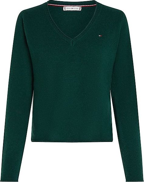 Tommy Hilfiger Strickpullover SOFT WOOL V-NK SWEATER aus reiner Wolle günstig online kaufen